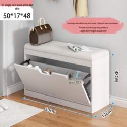 Flip-Top Shoe Cabinet & Bench: Multi-Functional