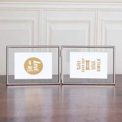 Foldable 3/2 Panel Gold Plated Photo