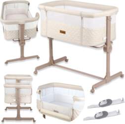 Folding travel cot with extra bed