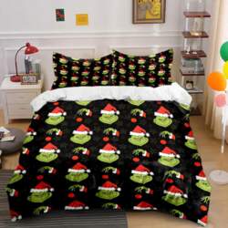 Grumpy Grinch Holiday Whimsy  Bedding sets