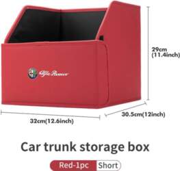 Hub Caps Leather Car Trunk Storage