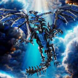 Ice Frost Dragon Model Assembled Building