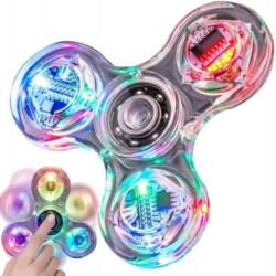 LED spīdīgs caurspīdīgs Fidget sensoriskais rotaļu
