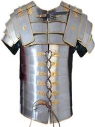 Medieval Lorica Segmentate Armor gray