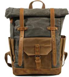 Men`s Large Capacity Retro Waterproof Canvas
