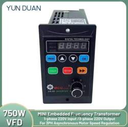 Mini Inverter Embedded VFD 750W Frequency