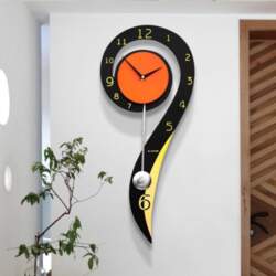 Modern Abstract Swing Wall Clock Creative