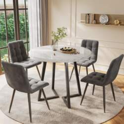 Modern dining table set (5-piece), 4