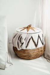 Peruvian basket l white