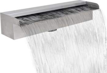 Pool Waterfall Fountain Rectangular Stainless Steel