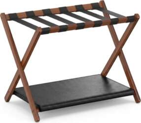 Practical Layout Bamboo Luggage Storage Rack