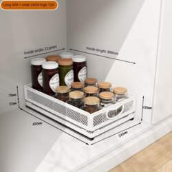 Pull Out Cabinet Drawer Organizer Storage