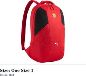 PUMA Polyester Backpack Large Unisex Red