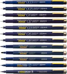 Sakura Craypas Pigma Black Complete Set