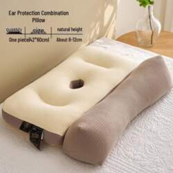 Side Sleeper Ear Protection Pillow Pair:
