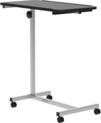 Side Table with Wheels with Adjustable