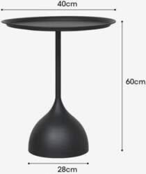 Small Round Side End Table Accent