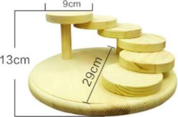 Solid wood function. Rotating sushi plate