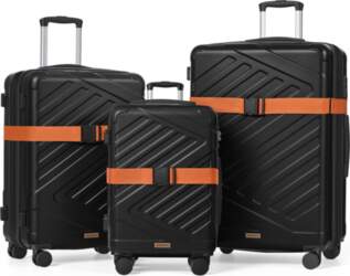 SONGMICS Hard Shell Suitcase, Set of