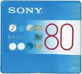 SONY Ierakstāms MiniDisc BASIC 80min Zils