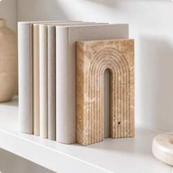StoneLook Arch Bookend | Arched Bookends