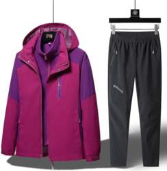 Three-in-One Winter Ski Suit Set: Windproof