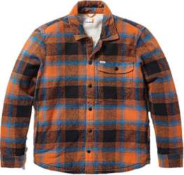 Timberland Plaid Print Fleece Lined Long