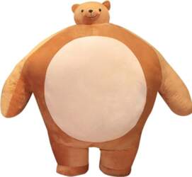 Tiny Head Teddy Bear Pillow Stuffed