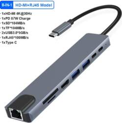 USB C HUB C tipa adapteris