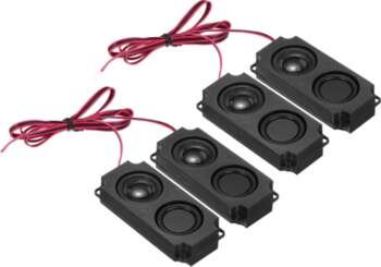 Uxcell 2pcs 5W 8Ohm Double Mini