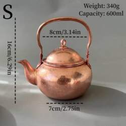 Vintage Copper Coffee Pot,Camping Handcrafted