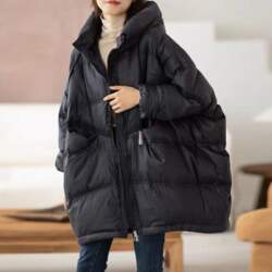 White duck down jacket large size
