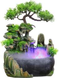11-Inch Tabletop LED Waterfall Fountain with