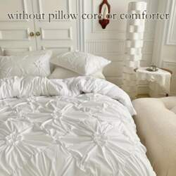 3pcs Diamond Pattern Bedding Set 3D