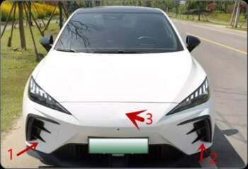 3pcs For MG4 EV Car Front