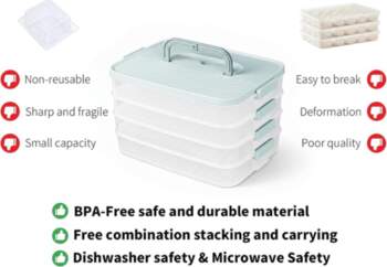 4 Layers Storage Container, Extra-High Layer