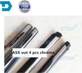 4 Pieces Chrome Outside Windows Rubber