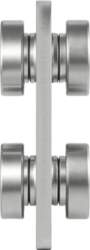 4 Wheel Trolley Assembly Rollers, 4