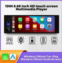 6,86 collu 1Din Carplay Android