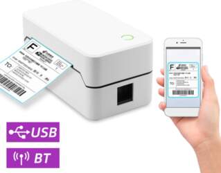 80 mm USB piegādes etiķešu printeris