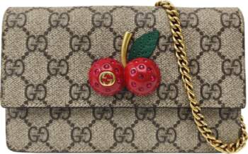 [Pre-Owned] 3D Cherry Decorated Logo Chain