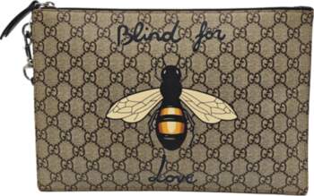 [Pre-Owned] Bee Print Logo Detachable Wrist