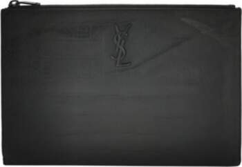 [Pre-Owned] Ysl Black Label Logo Crocodile
