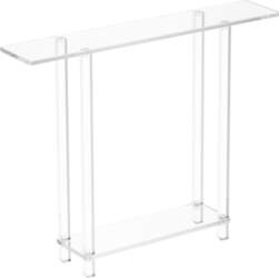 Acrylic Console Table, 2 Tiers Narrow