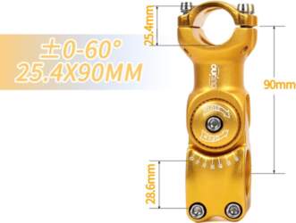 Adjustable MTB Stem 0-60 Degree Adjust