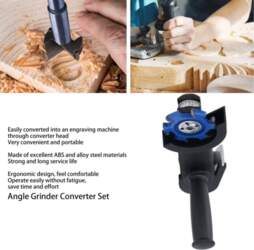 Angle Grinder Converter Set to Carving