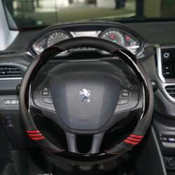 Auto stūres pārsegs Oglekļa šķiedra +āda
