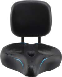 Bike Saddle with Height Adjustable Backrest