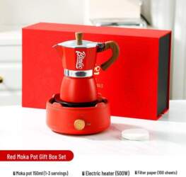 Bincoo Moka Pot Gift Set: Customizable