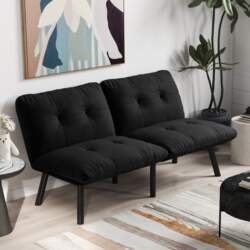 Black Foldable Modern Sofa Bed –